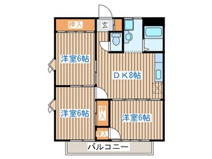 サンハイツヤマキの物件間取画像